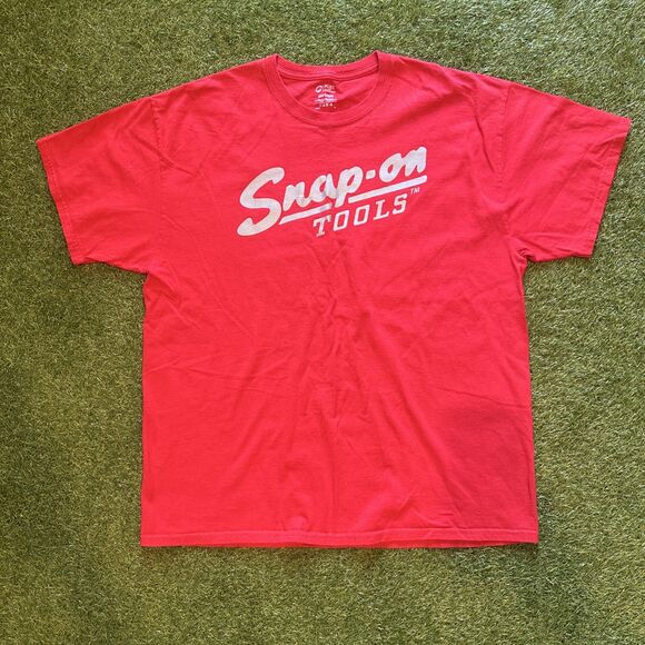 Vintage Official Snap On Tools Red Men’s T Shirt Size XL Authentic  - Picture 1 of 8